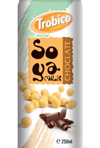 Soya milk chocolate flavor alu can 250ml